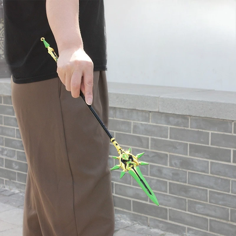 50 cm Wolf's Grafsteen Genshin Impact Game Randapparatuur Zwaard Model Metaal Materiaal Samurai Zwaard Spel Randapparatuur Speelgoed Geschenken jongens