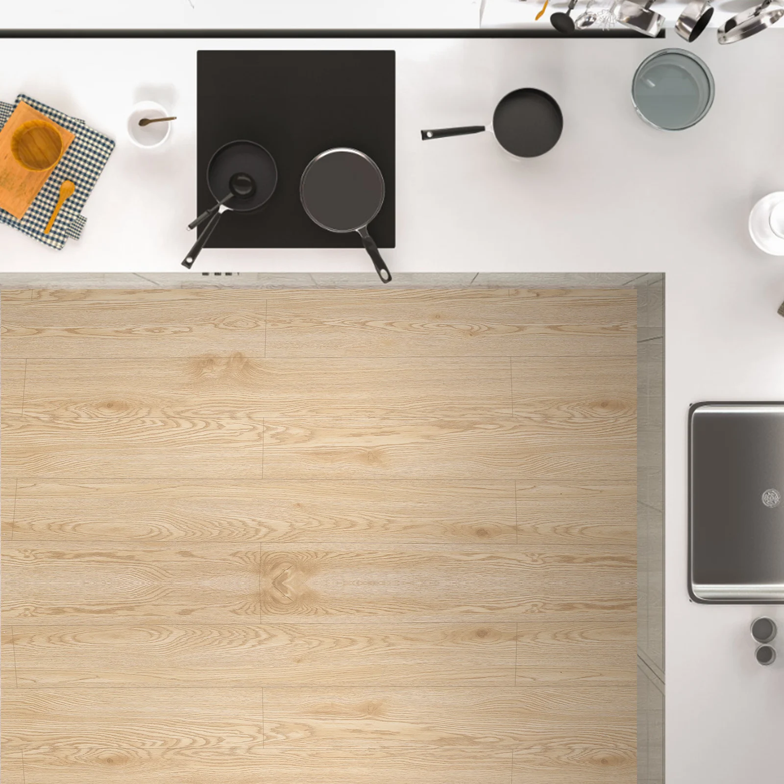 1 لفة بلاط الأرضيات ذاتية اللصق قشر وعصا ملاءات الأرضيات 3x0.6 متر مقاوم للماء الخشب نمط ملصقات أرضية غرفة نوم الحمام