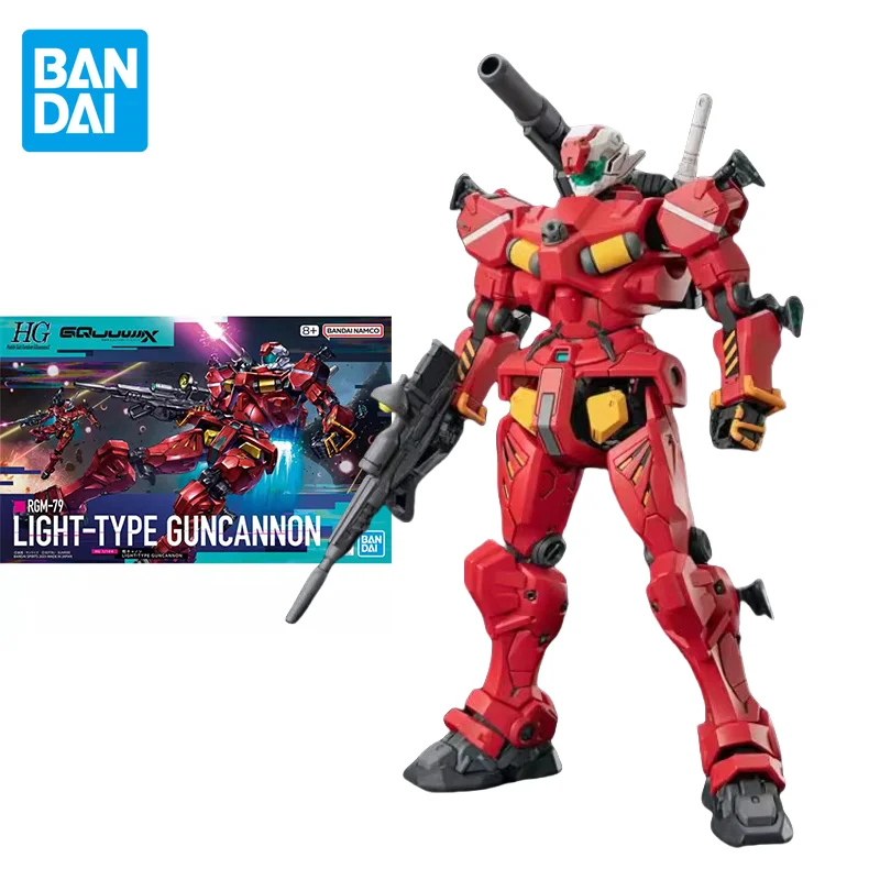 

Bandai Original GUNDAM Anime HG 1/144 RGM-79 LIGHT-TYPE GUNCANNON Action Figure Assembly Model Toys Ornaments Gifts for Children
