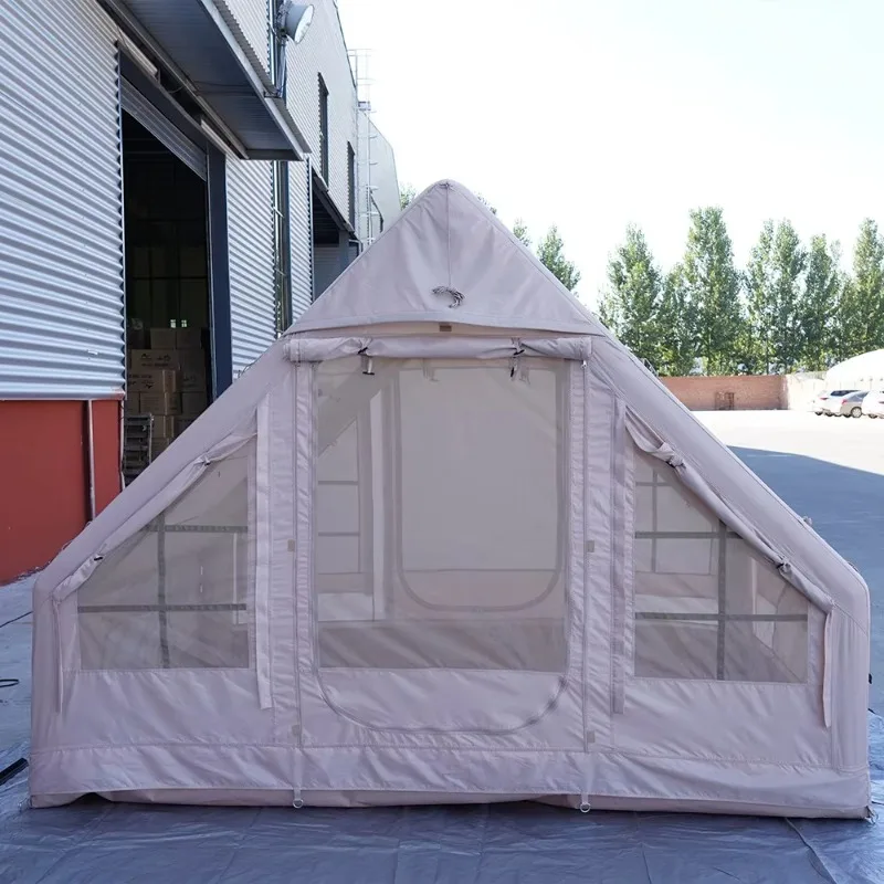 

XMSJ Easy Setup Portable 4-Season Inflatable Camping Tent Quick Automatic Opening Waterproof (3000mm) Windproof UV-Resistant 420