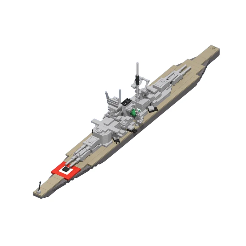 

316pcs MOC 1 560 Scale Bismarck Boat Model Building Blocks Construction Toy Christmas Gifts DIY Creative Idea Education Assemble