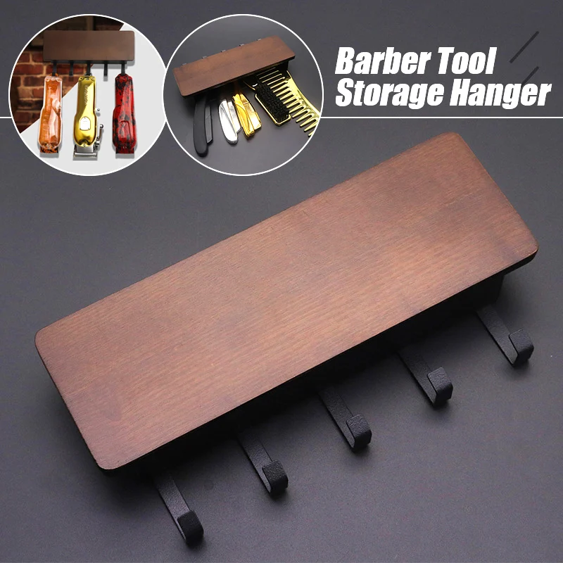 Wall-Mounted Hair Clipper Storage Rack Organizer Tool For Barber Shop Clips Salon Hair Clipper Storage Rack Tray Home Organizer