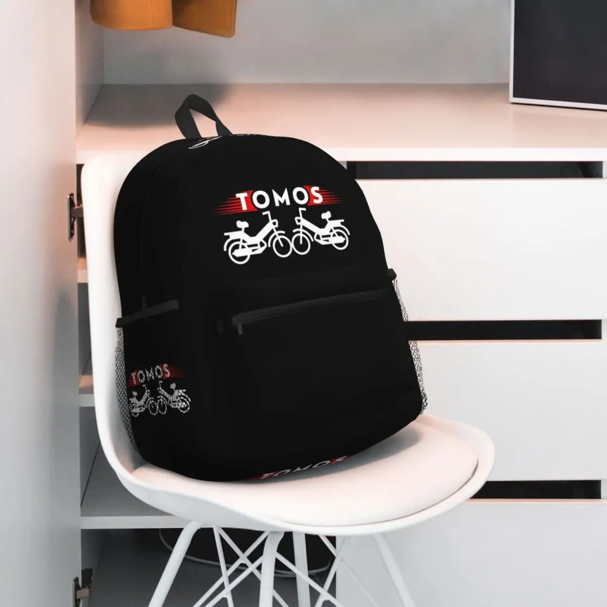 

Tomos Moped Student Backpack School Bag Hiking Travel Daypack for Boys Girls Fashion Bookbag Shoulder Bags