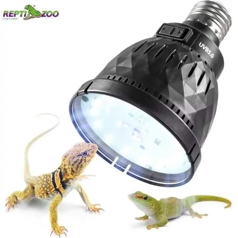 for REPTIZOO Natural Sunlight Simulation Full Spectrum Sun Lamp 5.0 10.0 UVB UVA 5W Eco-Friendly Reptile Light Bulb for