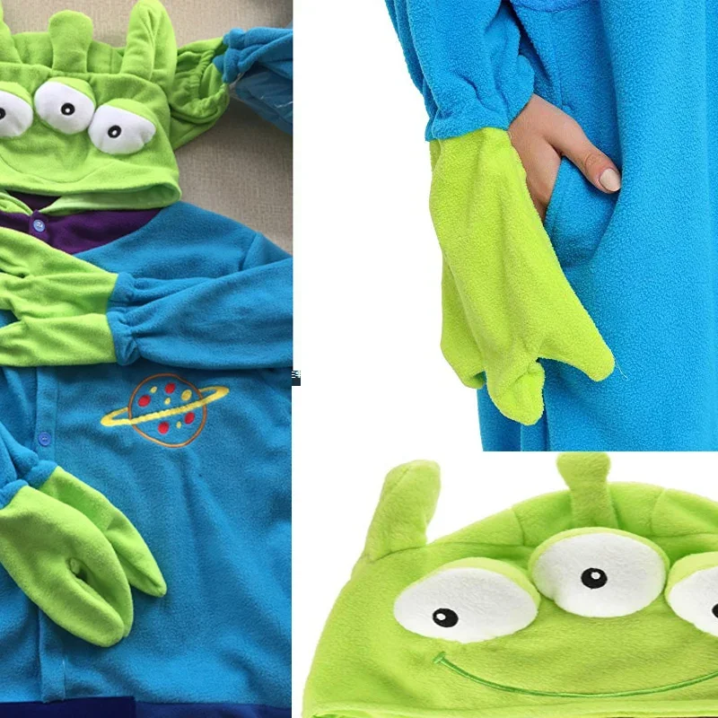 Zipper unisex couple animal Sullivan pajama monster cosplay onesie Mike jumpsuit winter cartoon Halloween Kigurumi sleepwear