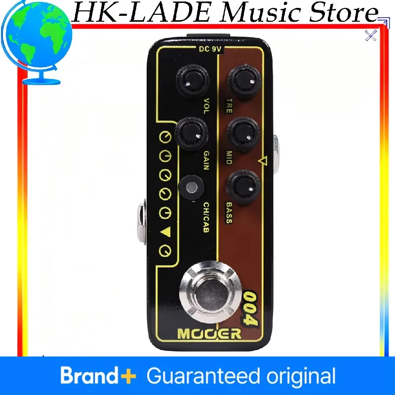 

MOOER 004 Guitar Effect Pedal Day Tripper Digital Preamp 60's UK Twang Micro Preamp True Bypass Guitar Parts Small Exquisite