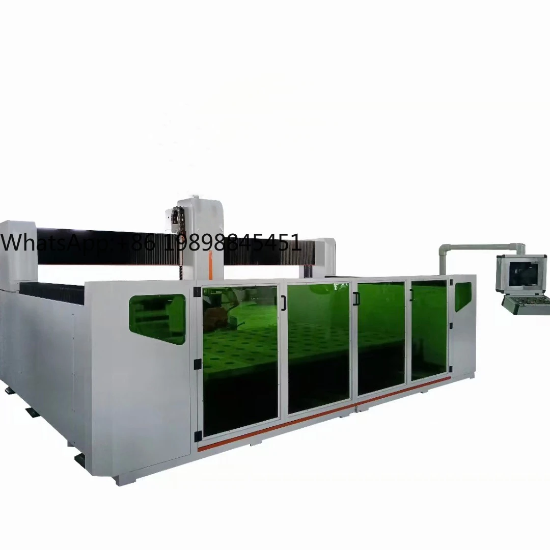 Serra de cinco eixos para cortar bancadas de cozinha, rotação da cabeça de esquadria de 45 graus, esquadria de 360 graus e 0-9 graus em qualquer ângulo