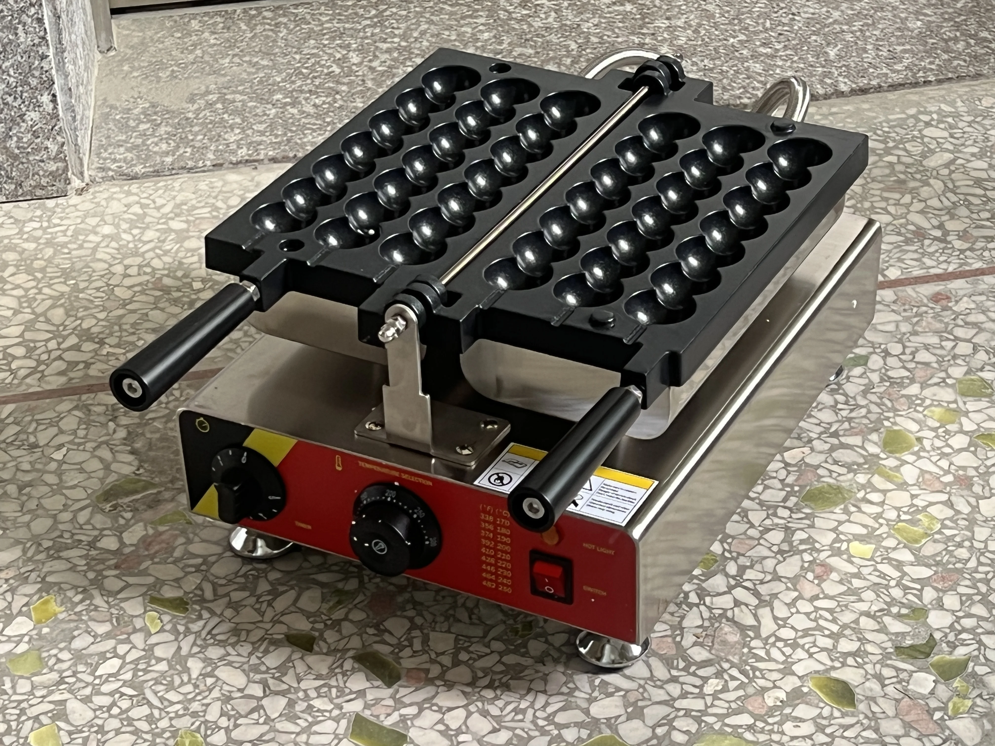 21穴の電気ローワッフル製造機,商業用スティックワッフルマシン,人気のある技術