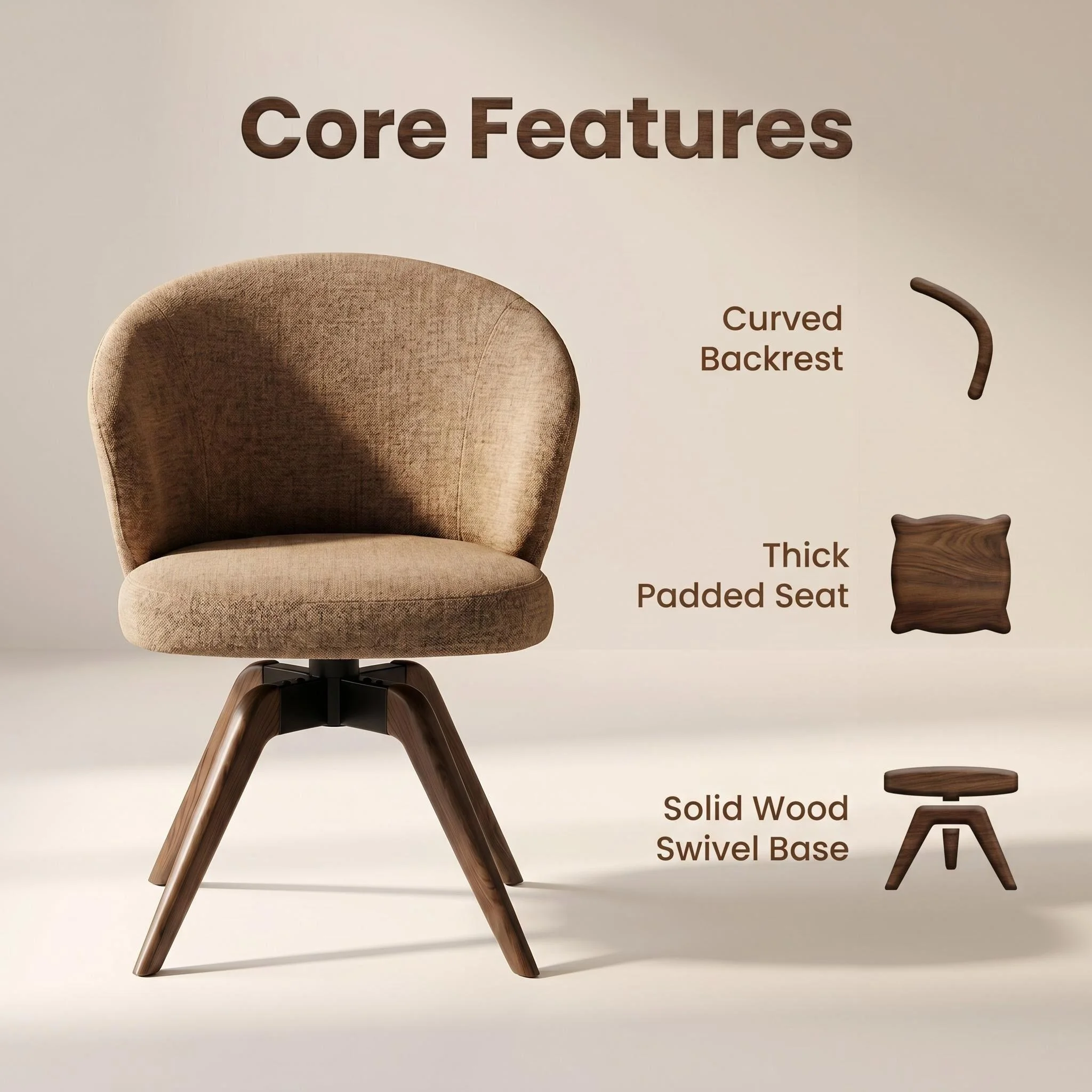 Nordic Modern Upholstered Home Furniture Restaurant School Apartment And Home Bar Use Solid Wood Dining Chair