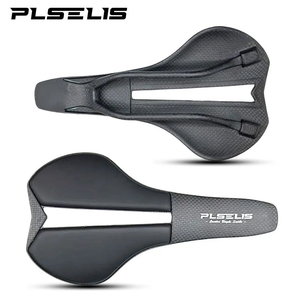 

Новое шоссейное седло PLSELIS из высококачественного карбона, легкое, с коротким носком, дышащее, полое, хит продаж, мягкое и комфортное, 3000