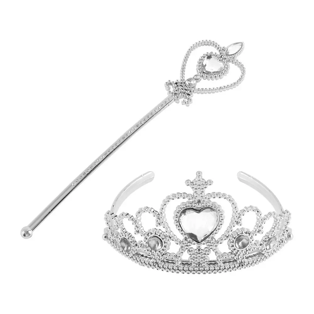 Regalo juegos de rol corona varitas mágicas Tiara accesorios de moda en forma de corazón sombreros niños juguete Accesorios para peinados