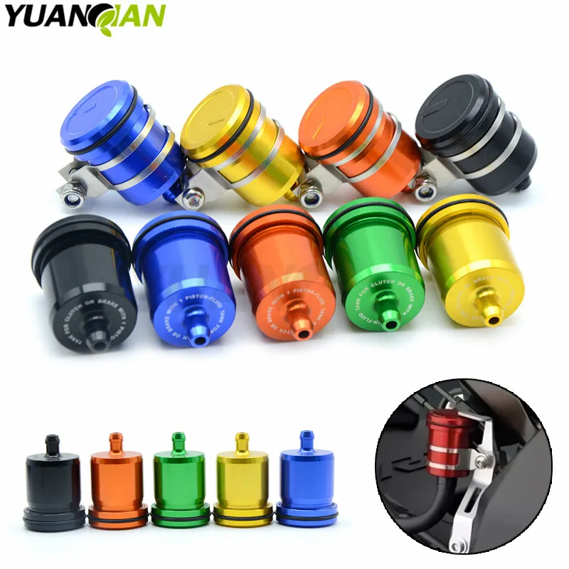 Universal Motorcycle Brake Fluid Reservoir Clutch Tank Oil Fluid Cup For 690 950 990 SX EXC XCF ADVENTURE YAMAHA FZ09