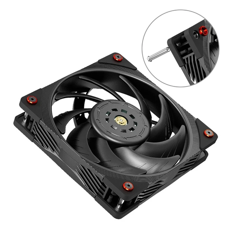 Red Gasket Included CPU Fan Screws Computer Chassis Cooler Fan Long Screw Easy Installation Colorful Anodized Dropship