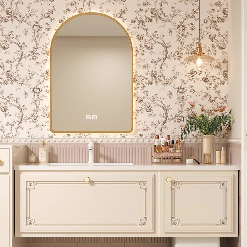 

Vanity Led Bathroom Cabinet Handle Signs Shelves Storage Bathroom Cabinet Mirror Wall Armario De Banheiro Home Furniture