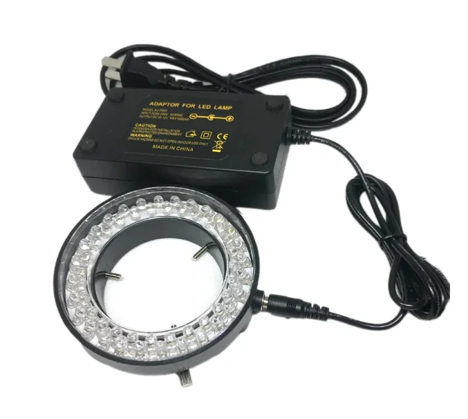 Microscope LED light source ring light 60 LED inner diameter 60MM adjustable lamp ring