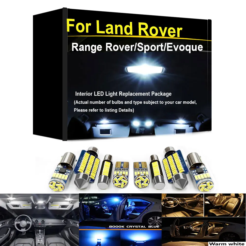 Car Interior LED Lights Kit For Land Rover Range Rover Range Rover Sport Range Rover Evoque L320 L494 L538 P36A P38A L322