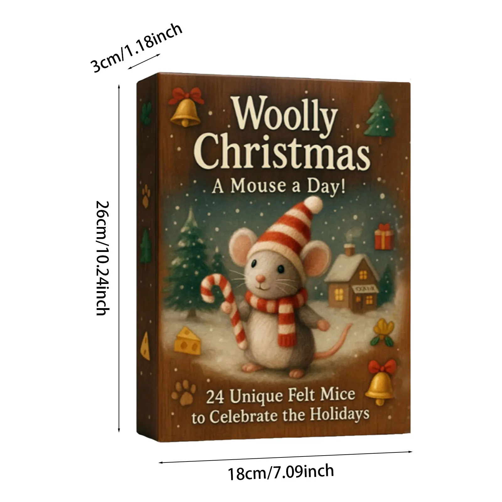 نظارات ساعة تقويم القدوم تشريح عيد الميلاد العد التنازلي قلادة تحتوي على 24 أكريليك قبل العد التنازلي التقويمي لعيد الميلاد #3