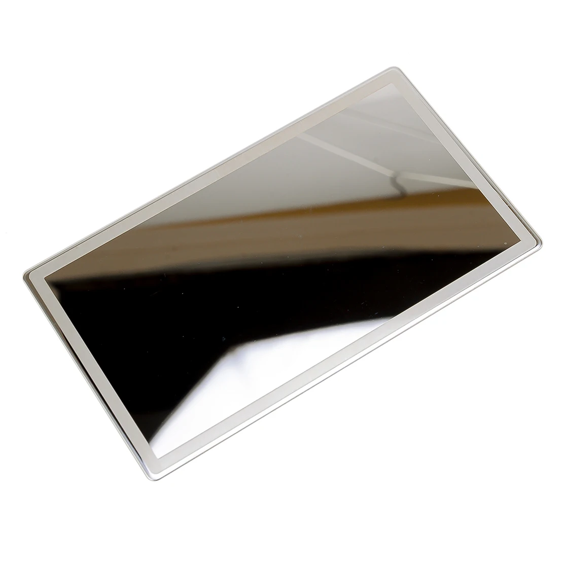 15x8cm Rectangle Sun Visor Makeup Vanity Cosmetic Mirror Adhesive Replacement Stainless Steel for Universal Cars