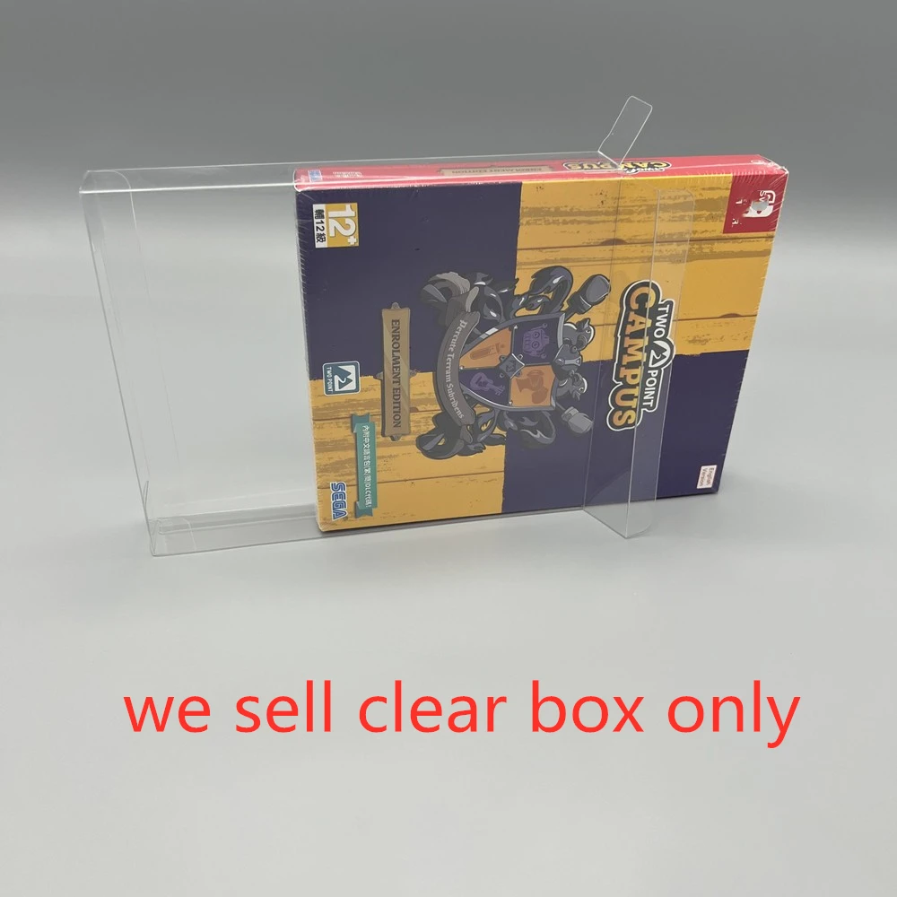 

PET Box Protector For Two Point Campus Collect Boxes For Switch NS Game Case Shell Clear Display Cases For Japanese version