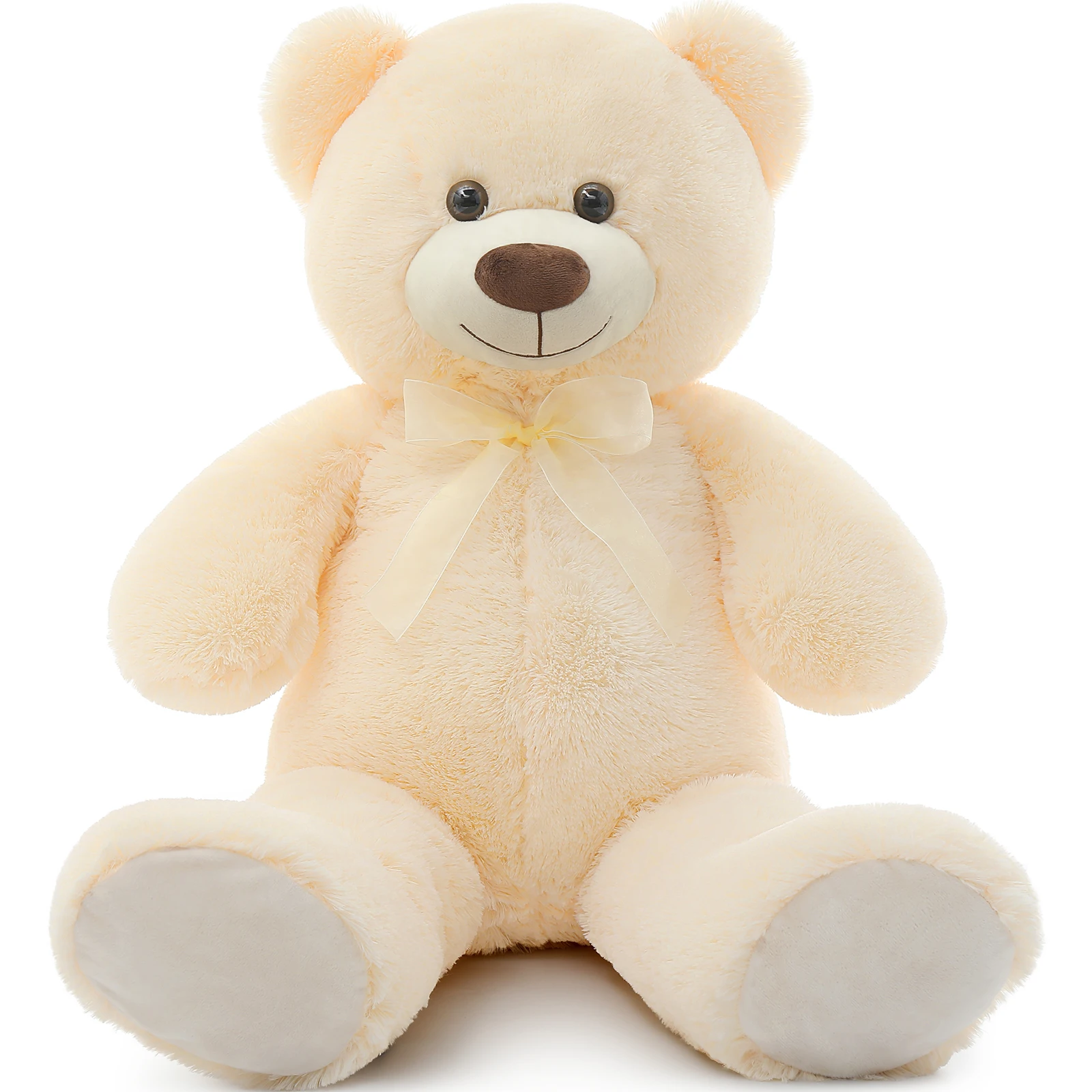 

MorisMos Giant Teddy Bear Stuffed Animal 3 ft, 36 in Large Teddy Bear for Baby Shower Decor, Soft Big Stuffed Animal Plush Toy f