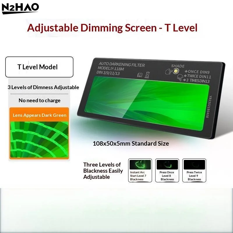 2pcs/lot NEW  Solar Powered Auto Darkening Welding Lens With Instant Dimming Clear View For Professional Welding Work