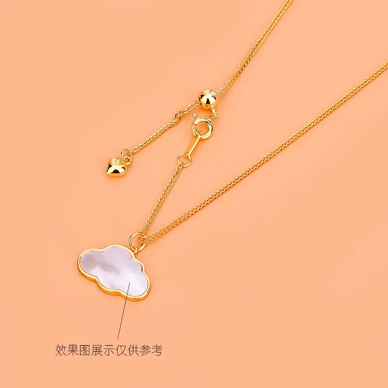 New 925 sterling silver necklace lady, adjustable  chain, retractable clavicle chain, birthday gift for girlfriend