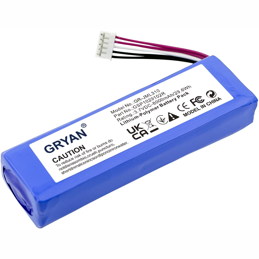 GRYAN GSP1029102R 8000mAh Battery for JBL Charge 2 + Charge 2 Plus Charge 3 (2015 Version)