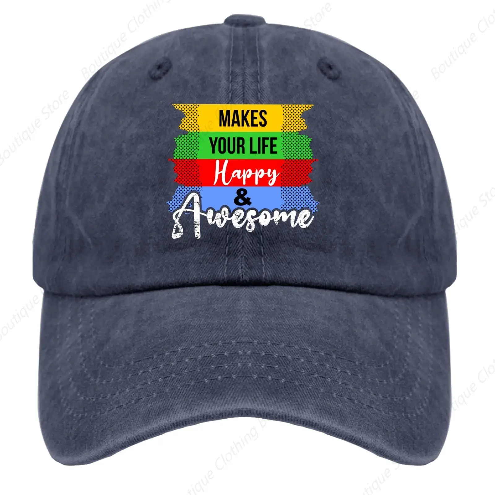 

Make Your Life Happy and exciting Hats America hat Womens Baseball hat Gifts for Daughter Workout Hat