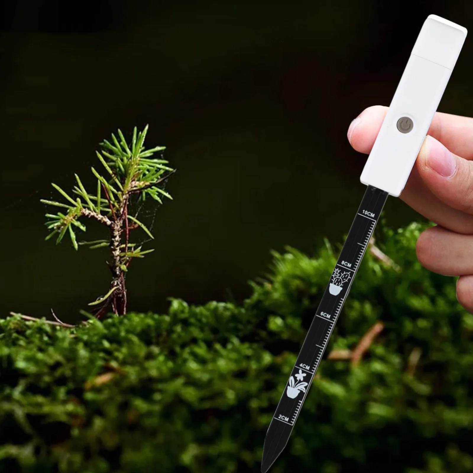 For Outdoor Plant Moisture Meter Soil Moisture Tester Quickly Measure Smart Probe Battery Powered Easy To Read