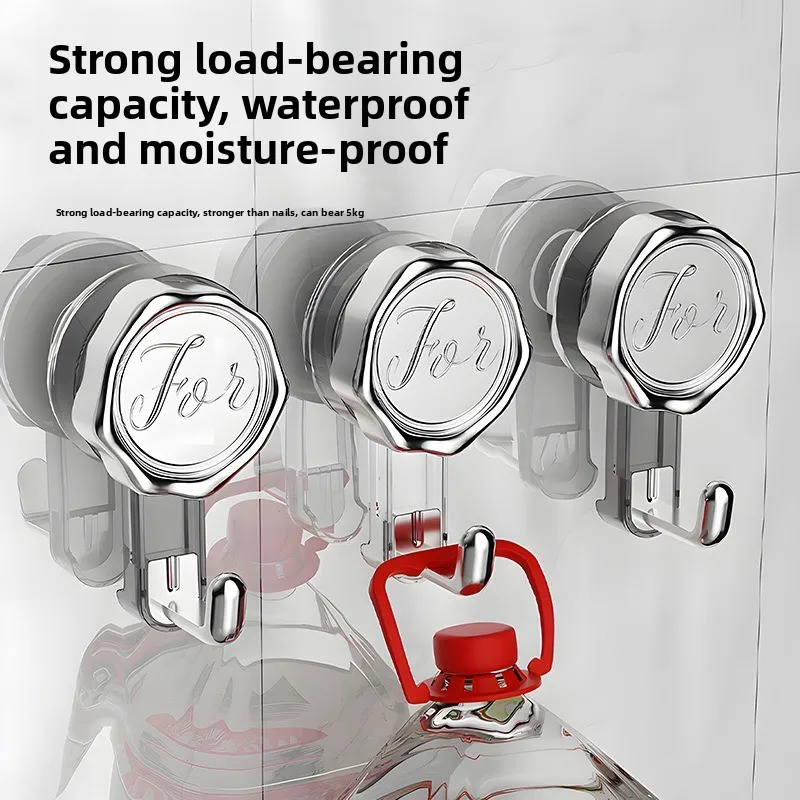 Traceless hook, suction cup door rear coat , non-punching adhesive  bathroom threaded suction cup