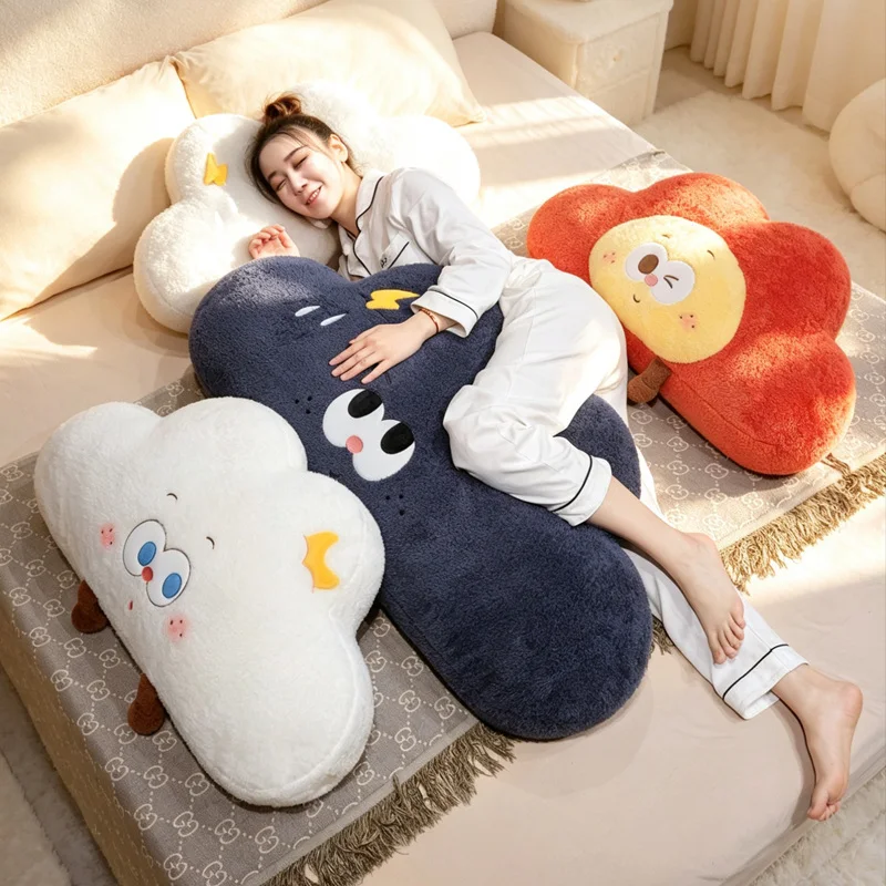

Clouds Pillow Plush Stuffed Clouds Shape Plushie Home Decor Sleeping Cushion Companion Kits Gift Room Decor