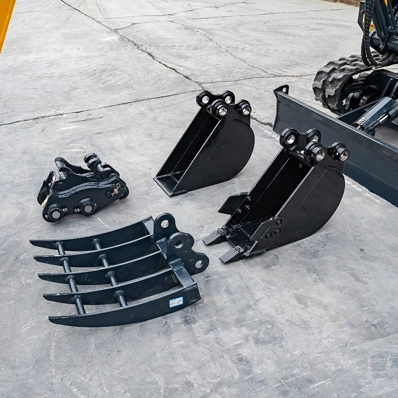 Chinese 1Ton Design Construction Machine Mini Excavators 1.2 Ton Capacity Perfect Digging Bucket EPA Diesel Engine Optional