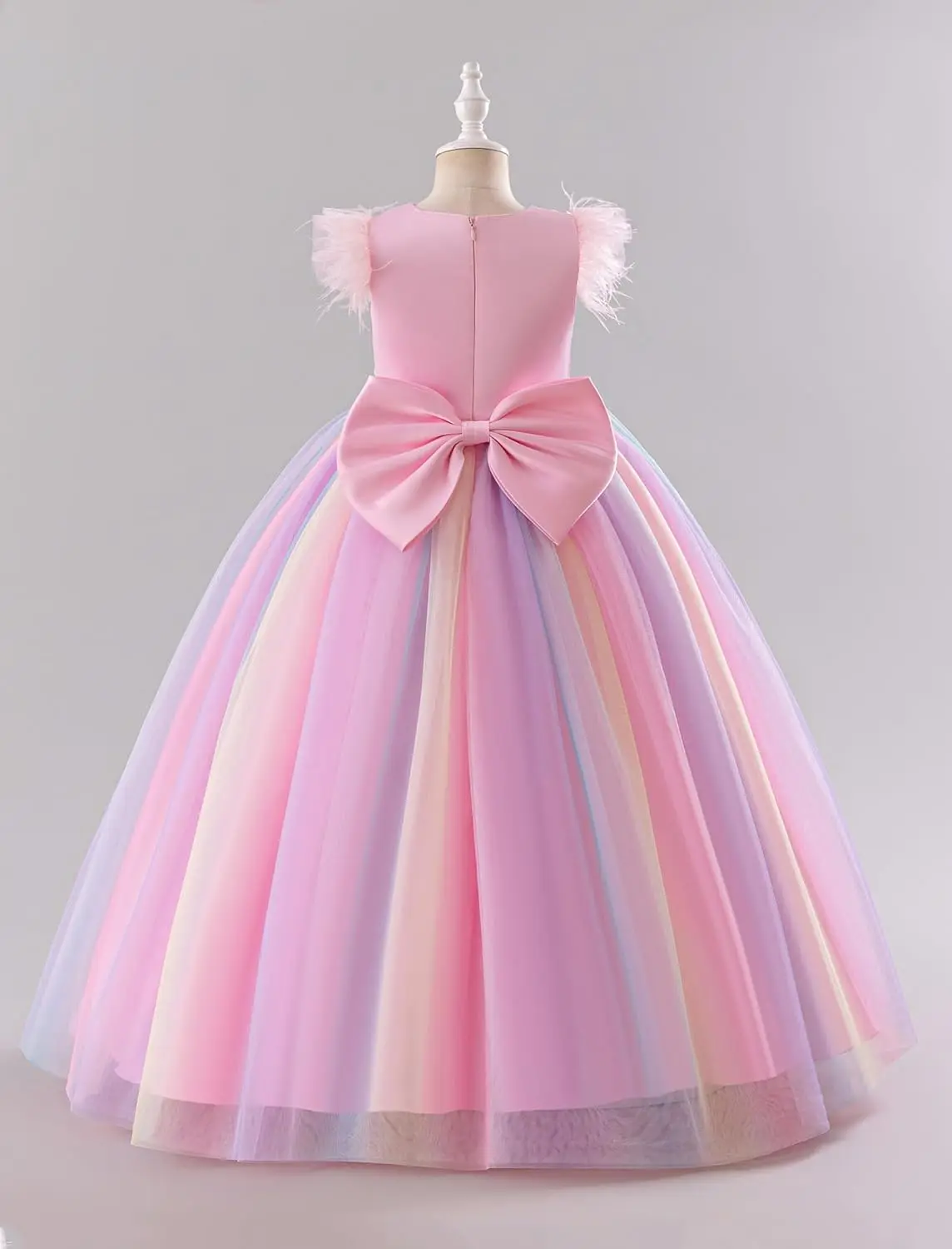 반짝이는 나비 꽃 소녀 드레스 공주 생일 파티 미인 대회 무도회 화려한 나비 쉬폰 드레스, 성찬식 드레스