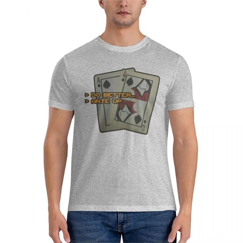 new cotton tshirt men BlackJack CM Fitted T-Shirt mens big and tall t shirts funny t shirts for men