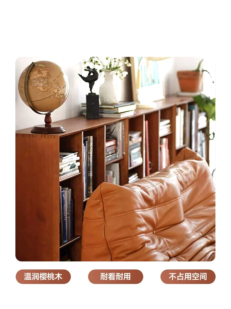 مربع بدون باب، خشب متين قديم، جانب علبة منخفض من القرون الوسطى، رف، خزانة #5