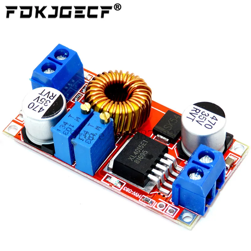 2 in 1 XL4015 5A Adjustable Power CC/CV Step-down Charge Module LED Driver Voltmeter Ammeter Constant current constant voltage