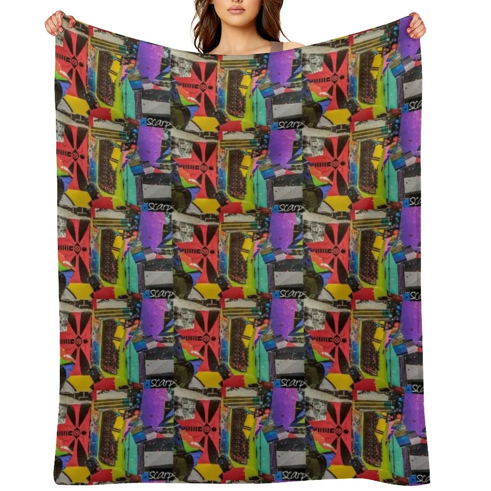 

Robot brain 2 Throw Blanket blankets ands christmas gifts Hair Furrys Blankets