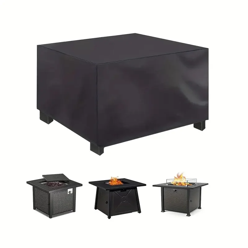 

[Fire Pit Cover]Multi-Size Square Outdoor Fire Pit Cover - for Patio Protection,Outdoor Waterproof And Windproof