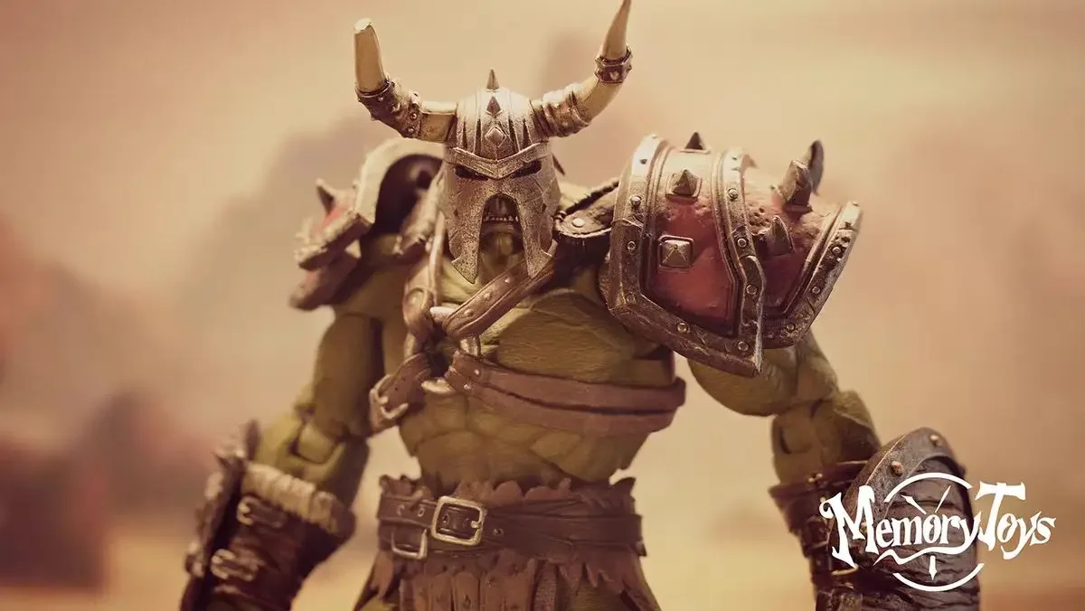 

World of Warcraft Blizzard Third Round 1/12 Tribal Orc Captain Anime Peripheral Statue Collection Statue Toy