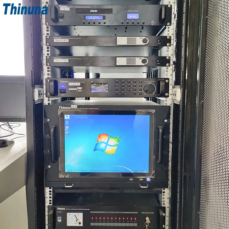 Thinuna IP-9601SX III 17 بوصة PA نظام الخادم IP شبكة نظام البث الصوتي الرقمي الخادم دعم TCP IP UDP IGMP #5
