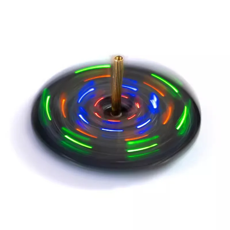 DesktopLEDRotating GyroDIYElectronic Making Kit Flashing Color Light Board Soldering Practice Fun Parts