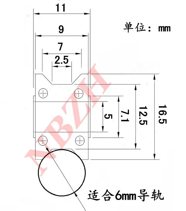 high quality TU16 ABEC-5 6mm V / U groove pulley bearings 5*16.5*9*11 mm Ugroove roller wheel ball bearing T-U-16 T-16