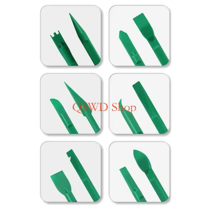 

Q5WD 10 in 1 Double for Head Plastic Pry Opening Tool Spudger For Computer Phone Laptop PC Assemble Disassemble Repair Tools