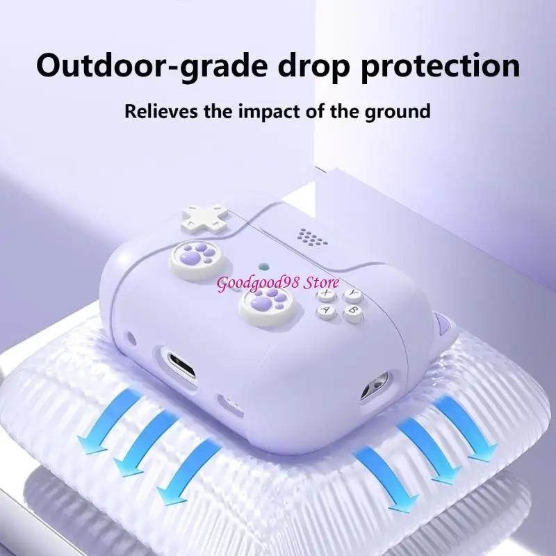 غلاف السيليكون المرن العالي للقرون 4 إثبات صدمة الحالات وإسقاط الحماية ، شحن سهلة نمط وحدة وحدة التحكم W8ec