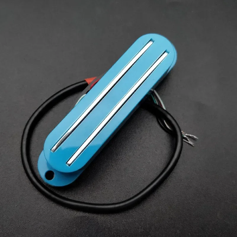 Mini Humbucker Dual Rail 9K ST Style Humbucker Twin Blade Pickup for FD ST Electric Guitar Replacement Multi Color