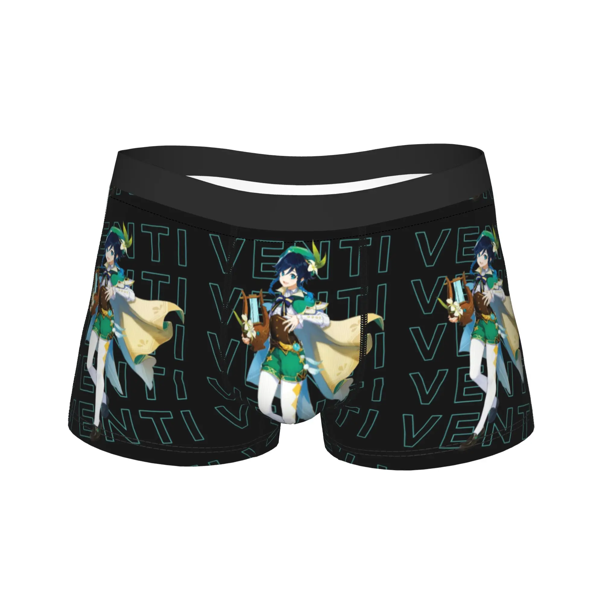 

Men Genshin Impact Venti Boxer Briefs Shorts Panties Soft Underwear video games anime Male Novelty Plus Size Underpants
