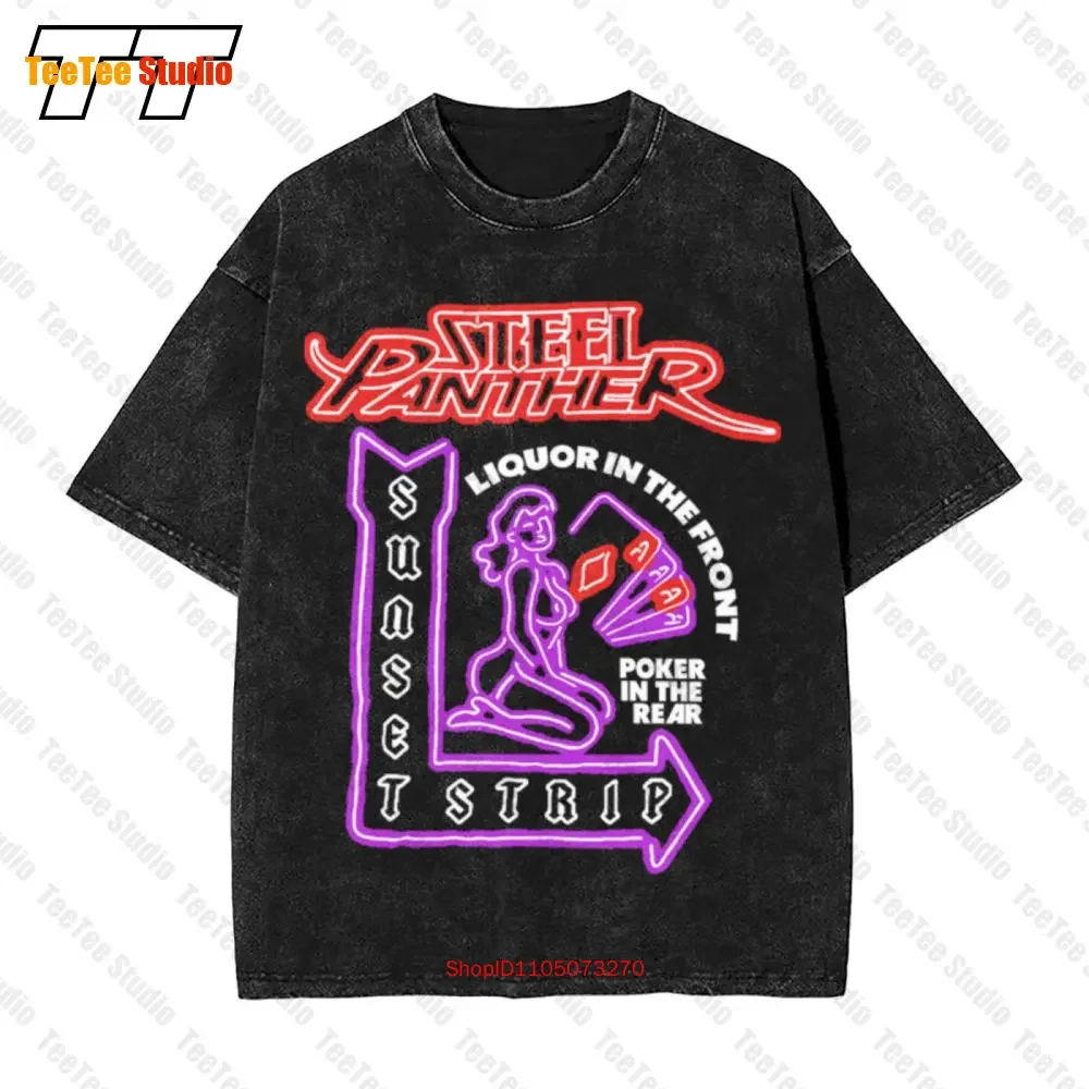 Steel Panther 'Sunset Strip Neon' Vintage Oversized T-Shirt 8P1Y