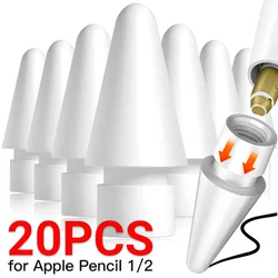 Punta de lápiz Apple para Apple Pencil, punta de 1.a y 2.a generación para iPencil, puntas de repuesto suaves para lápiz óptico de iPad, puntas de repuesto