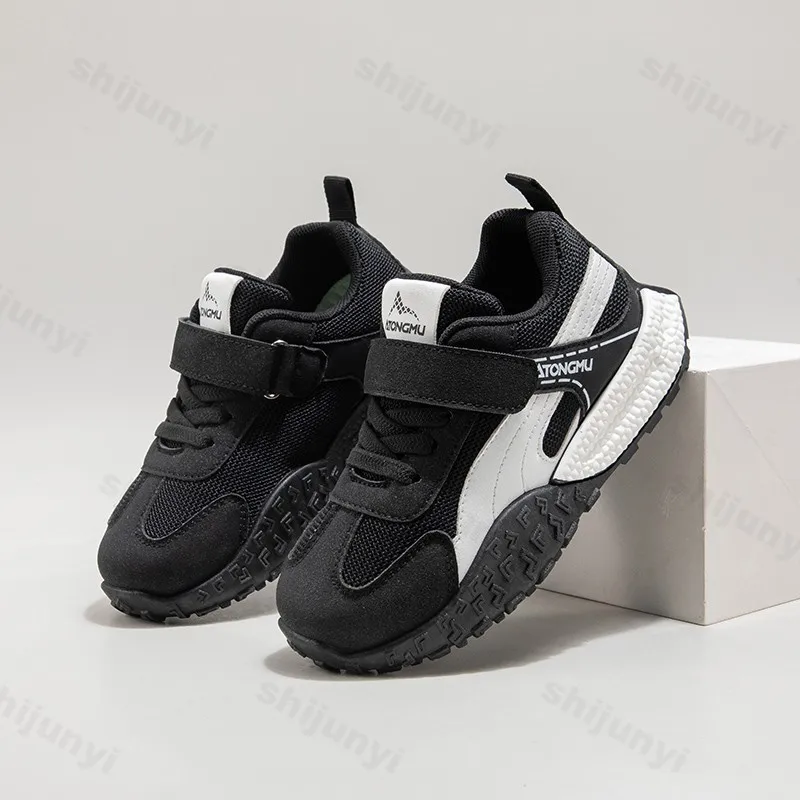 Children's Casual Sports Shoes Spring 2026 Comfortable Non Slip Outdoor Mesh Breathable Kids Sneakers Boys Girls Running Shoes
