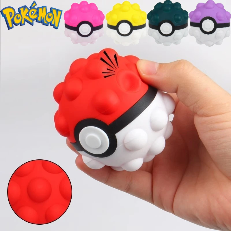 

Pokemon Anime Poke Ball Squeeze Toy Аниме Фигурка Kawaii Pet Toy Мягкая и устойчивая к падениям Elf Poke Ball Toys Подарки